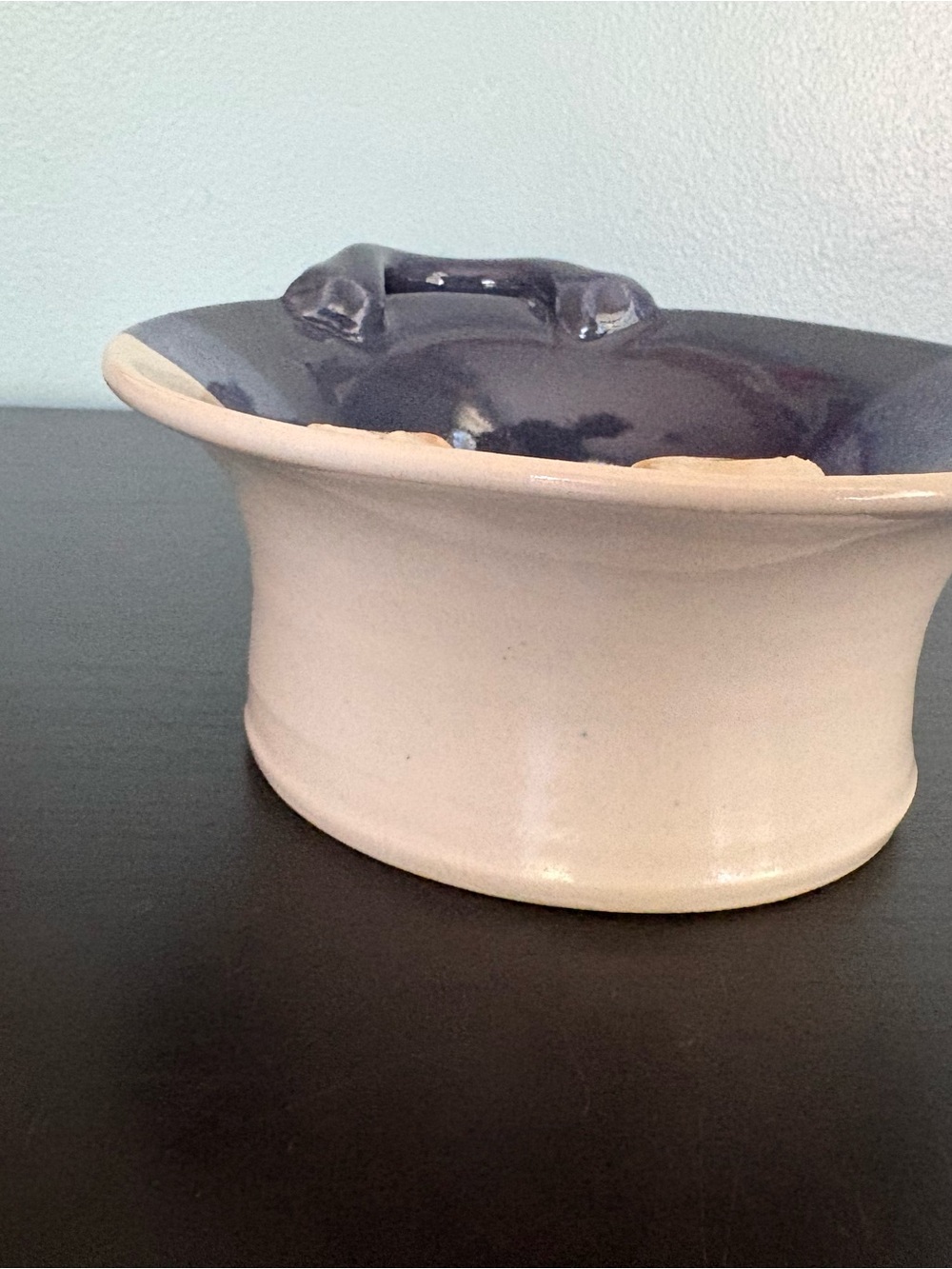 Handmade Ceramic Shell Accent Bowl Pottery - Picture 4 of 7